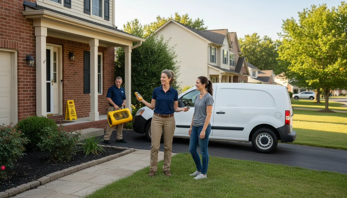 Water restoration image for Water Damage & Restoration Services in Van Alstyne, TX